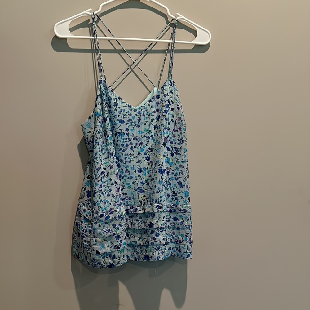 Light Blue Floral Camisole